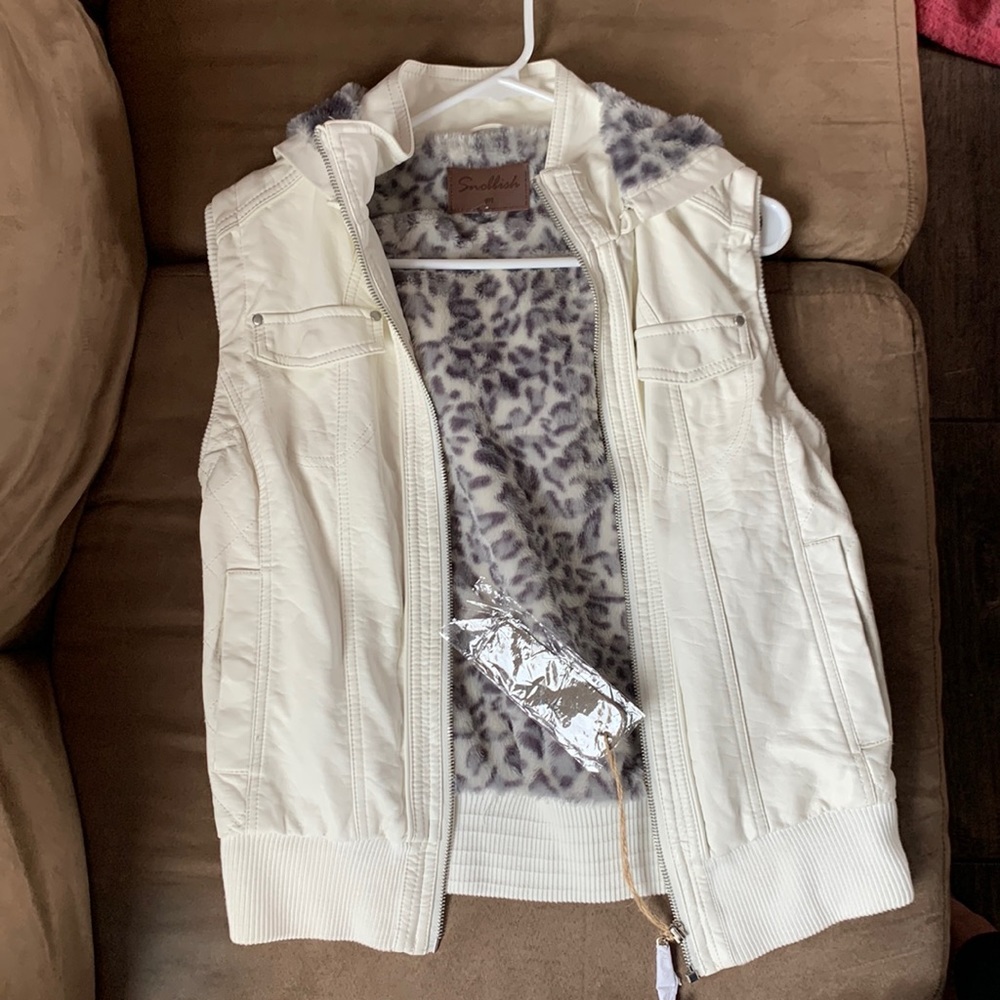 NWT Snobbish faux leather vest